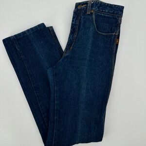 Sergio Valente Jeans Mens‎ 29x30 Dark Wash Denim Embroidered Pockets VTG